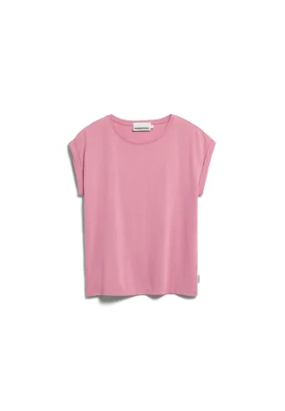 Armedangels - JILAANA T-SHIRT washed berry - Gr. - XS