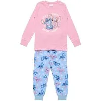 Disney Pyjama Lilo und Stitch Kinder Baumwollpyjama Schlafanzug für Zuhause