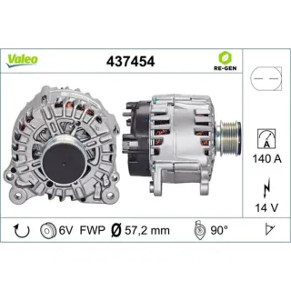Valeo Lichtmaschine Audi A4 TT Seat Alhambra Skoda Roomster VW Tiguan
