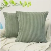 Amilian Dekokissen Sofakissen Couchkissen 2er Set - mit Füllung und Kissenbezug, weich, Hotelverschluss, formstabil