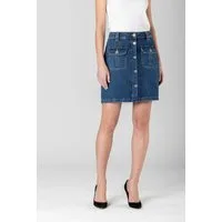 JOOP! Jeansrock Rosa mit Schmuckknöpfen