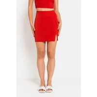 LSCN by LASCANA Minirock mit kleinem Schlitz