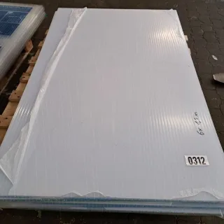 Stegsiebenfachplatte Polycarbonat | X-Struktur | 6 Stück | 25 mm | Breite 980 mm | Länge 1,5 m | opal