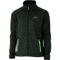 Kjelvik Fleecejacke Mike Sweatjacke mit kontrastfarbenen Applikationen, atmungsaktiv und wärmend