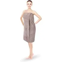 Bestlivings Saunatuch Damen 80x145cm, (1-St), Sauna Kilt "Flauschig" Saunahandtuch mit Gummizug und Knopfverschluss