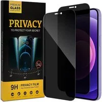 CoolGadget Schutzfolie Sichtschutz Panzerfolie für iPhone 12 Mini, (Spar-Set 2in1, Fullscreen), Privacy Fullscreen Glas Anti-Spy Schutzfolie für iPhone 12 Mini Folie