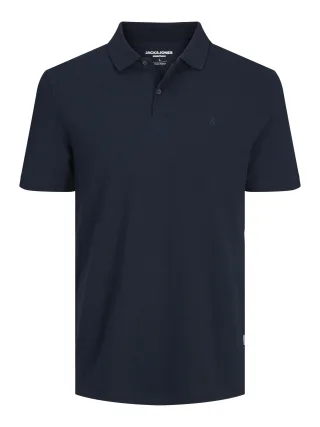 JACK&JONES - JJEBASIC POLO SS NOOS Navy Blazer - Gr. - L