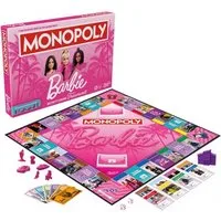Hasbro Spielesammlung Monopoly Barbie, Interaktives Brettspiel, Fördert soziale Entwicklung