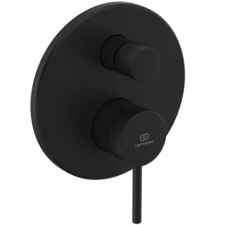 Ideal Standard Unterputz-Badearmatur Ceraline Nuovo DIN EN 1717 (DVGW), Silk Black, A8567XG A8567XG