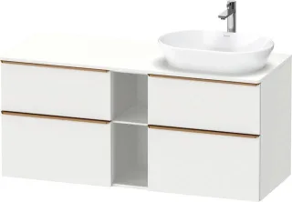 Duravit D-Neo Konsolenwaschtischunterbau wandhängend Weiß Matt 1400x550x664 mm - DE4970R04180000 DE4970R04180000