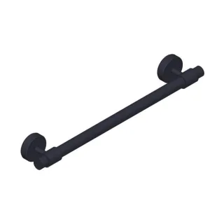 Giese Handtuchhalter 34062-14 mit Magnetbefestigung für Heizkörper, Länge 400 mm, schwarz matt