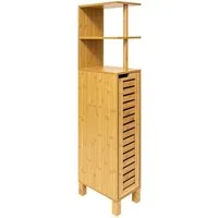 5five Simply Smart Badregal Schmaler Badezimmerschrank aus SICELA, 30 x 19 x 120 cm