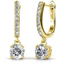 ROUGEMONT Paar Creolen Funkelnde Damen Creolen Ohrringe aus 925 Sterling Silber, 925 Sterling Silber