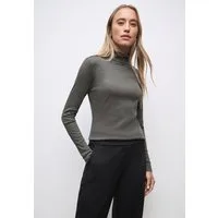 STREET ONE Langarmshirt mit Rippstrick-Struktur