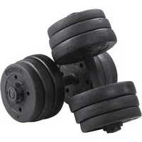 Yaheetech Hantel-Set, (mit Kurzhantelstangen), für Krafttraining