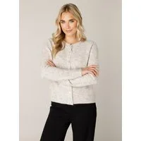 Base Level Cardigan Yuli mit Woll-Anteil und Knopfleiste