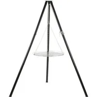 BBQ-Toro Schwenkgrill Dreibein Grill mit Grillrost, 165 cm, Dreibein für Feuerschale, Stabil und Langlebig