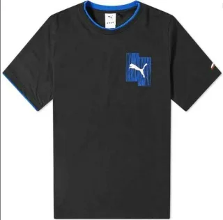 Puma x Ader Fehler T-Shirt Casual Graphic T-Shirt Black Blue 578487 01