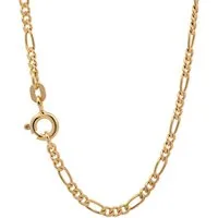 HOPLO Goldkette Goldkette Figarokette Halskette Breite 1,8 mm 42 cm 333 - 8 Karat Gold, Made in Germany