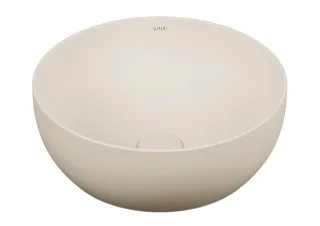 VitrA Outline Aufsatzschale rund d: 40 cm CERAFINE Sanitärkeramik Sandbeige Matt,5992B422-0016 5992B422-0016
