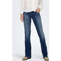 ONLY Bootcut-Jeans ONLBLUSH – Bootcut-Jeans mit niedriger Leibhöhe und Stretch Baumwollmischung, bootcut fit