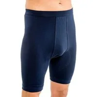 HERMKO Langer Boxer 3980 Longpant, mit Eingriff, 100 % Bio-Baumwolle, knielang, Weichbund
