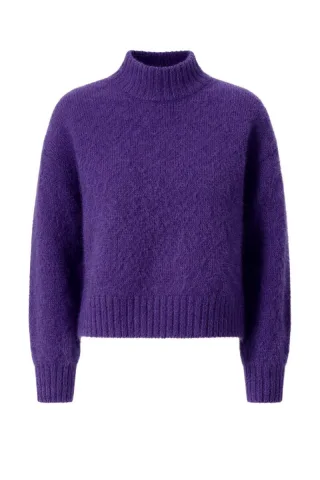 des petits hauts - Pullover mit Ballonärmeln - Alex lila - Gr. - 2