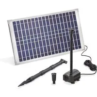 esotec Solarpumpe 25/875 Teichpumpen-Set 875l/h, 25Wp Solarmodul, Sprinklersatz 101913 (Komplettset)