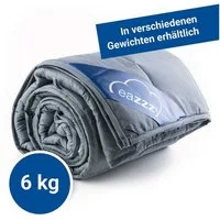 Genius Gewichtsdecke eazzzy Classic Therapiedecke, 155 x 220 cm, Füllung: Baumwolle, Polyester, Bezug: 100% Baumwolle, mit Glasperlen für Erwachsene gegen Schlafstörung Anti Stress