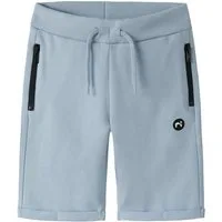 Name It Sweatshorts NKMVIMO SWE SHORTS BRU NOOS Baumwollmischung, Umschlagsaum, Reißverschlusstaschen
