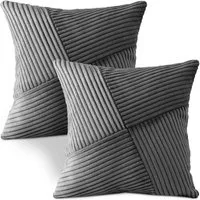 Amilian Kissenbezüge - 2er Set Kissenhüllen - Kissenbezug - Zierkissenbezüge, (2 Stück), 40x40 cm, Kissenhülle für Sofakissen, Dekokissen, Zierkissen, Kissen