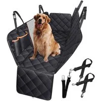 CALIYO Tierdecke Autoschondecke Hund Rücksitz mit Seitenschutz, Kratzfest Autodecke Hundematte Auto, Hunde Autositz 147x137cm