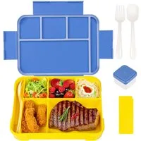 TUWENA Lunchbox Brotdose Kinder mit Fächern, 1330ml auslaufsichere Lunchbox, Snackbox