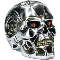 Figuren Shop GmbH Dekoobjekt Original Terminator Schädel Box - Fantasy Sci-Fi Deko