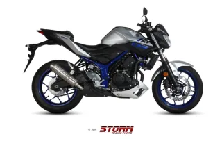 Sport Auspuff GP Storm by MIVV Yamaha MT-03 320 Bj. 2016-2018 EURO-3/EURO-4 Typ: RH07 +ABE