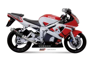 Sport Auspuff MIVV GP Steel Black Yamaha YZF 600 R6 Bj. 1999-2002 Typ: RJ03 mit ABE