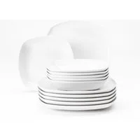 Seltmann Weiden Tafelservice Geschirr-Set Lido (12-tlg), 6 Personen, Porzellan, Geschirr, Teller Set, Teller 12 Teile, für 6 Personen, Made in Germany