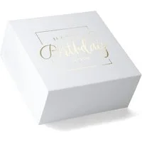 ideas in Boxes Geschenkbox Happy Birthday Geschenkkarton, Premium Magnetbox, Geschenkverpackung für Geburtstag mit Schriftzug