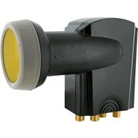 Schwaiger 714371 Universal-Quad-LNB (für 4 Teilnehmer, herausziehbare Wetterschutzabdeckung, anthrazit)