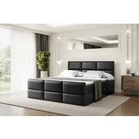 ALTDECOR Boxbett OHIO-Z (Multipocket-Matratze H4, H3 Matratze Bonellfederung, Topper, Kopfteil), Doppelbett mit Fußteil