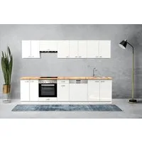 OMILI Küchenzeile OLVIT (Breite 300cm) Fronten 18mm, Softclose,SIND ERWEITERBAR!, Ohne E-Geräten
