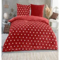 Malika Wendebettwäsche 200x200 + 2x 80x80 cm Cashmere Touch Sterne Bettwäsche, atmungsaktiv, Für Allergiker geeignet, pflegeleicht, angenehm weicher Stoff