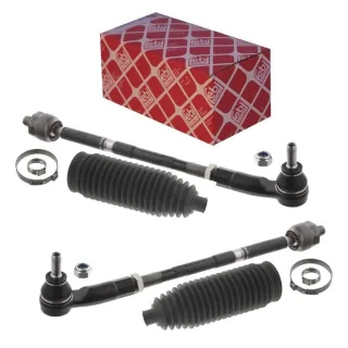 2 Febi Spurstangen vorne links + rechts Audi Seat Skoda VW mit Lenkmanschettensatz