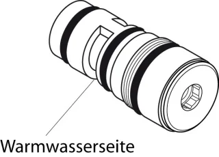 Ideal Standard Ventil komplett, Heißwasser f.A1500NU A860837NU
