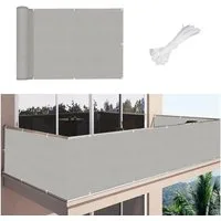 BTTO Balkonsichtschutz Wasserdichter Sichtschutz mit Ösen & Kabelbindern ohne Bohren Ideal für Balkon,Terrasse,Garten - Outdoor Home Textile