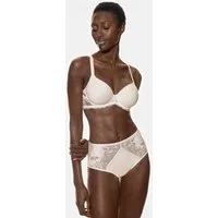 Mey Bügel-BH Mey Damen Spacer-BH, Full Cup Serie Luxurious Uni (1-tlg., 1) 3D-Cups, atmungsaktiv, mit Bügel, zweifarbige Spitze, Zierträger
