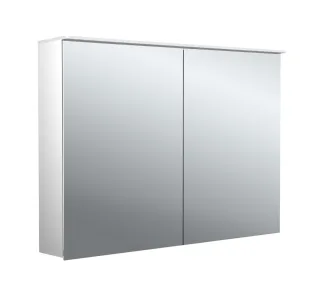 emco Lichtspiegelschrank pure II Lichtsegel, Aufputz, mit Waschtischbeleuchtung, 2 Tür, 1000 mm, 979 979705404