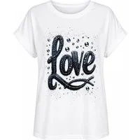 ITALY VIBES Kurzarmshirt - T-Shirt - ITALY VIBES Shirt kurzarm Damen - stylisches Front Artwork ONE SIZE / passend für Größe S - L
