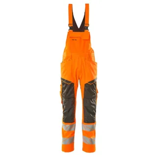 MASCOT Latzhose mit Knietaschen ACCELERATE SAFE Hi-vis Orange / Dunkelanthrazit 52 - 19569-236-1418-76C52