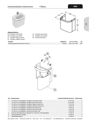 Ideal Standard Scharnierset DEA, Softclosing, TV07467 TV07467